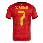 Camiseta De Bruyne 7 Bélgica Primera Equipación Mundial 2026 Rojo