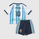 Camiseta Messi 10 Argentina Primera Equipación 2026 Azul/Blanco Niño Kit