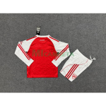 Camiseta Arsenal Primera Equipación 2025/2026 ML Rojo/Blanco Niño Kit