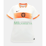 Camiseta Holanda Segunda Equipación Mundial 2026 Blanco Mujer