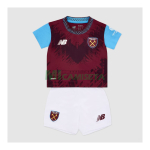 Camiseta West Ham United Primera Equipación 2026/2027 Rojo Oscuro Niño Kit