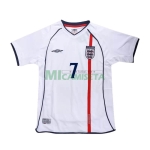 Camiseta BECKHAM 7 Inglaterra Primera Equipación Retro 2002