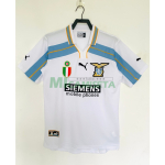 Camiseta Lazio Segunda Equipación Retro 2000/2001 Blanco/Azul