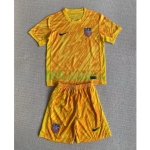 Camiseta De Portero EE.UU. 2024 Niño Kit Amarillo