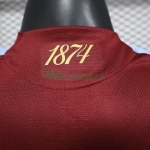 Camiseta Aston Villa Primera Equipación 2025/2026 Rojo Oscuro (EDICIÓN JUGADOR)