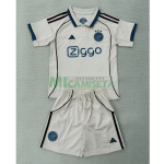 Camiseta Ajax Tercera Equipación 2025/2026 Blanco Roto Niño Kit