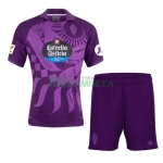 Camiseta Real Valladolid Segunda Equipación 2023/2024 Niño Kit