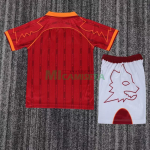 Camiseta AS Roma Primera Equipación Retro 1999/00 Rojo Niño Kit