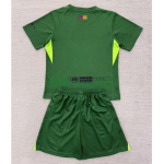 Camiseta de Portero Barcelona 2025/2026 Verde Niño Kit