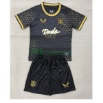 Camiseta Burnley FC Tercera Equipación 2025/2026 Negro Niño Kit
