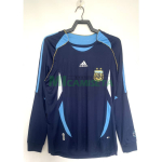 Camiseta Argentina Segunda Equipación Retro 2006 ML Azul Marino