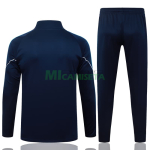 Sudadera De Entrenamiento Olympique Marsella 2025/2026 Kit Azul Marino/Turquesa