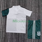 Camiseta Liverpool Segunda Equipación Retro 1995/96 Blanco/Verde Niño Kit