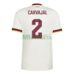 Camiseta Carvajal 2 España Segunda Equipación Mundial 2026 Blanco/Rojo