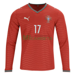 Camiseta Rafa Leão 17 Portugal Primera Equipación 2026 ML Rojo