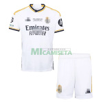 Camiseta Real Madrid UCL Final Primera Equipación 2023/2024 Niño Kit