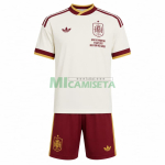 Camiseta España Segunda Equipación Mundial 2026 Blanco Niño Kit Edición Final