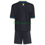 Camiseta Manchester United Tercera Equipación 2025/2026 Negro Niño Kit