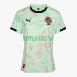 Camiseta Portugal Segunda Equipación la EURO Femenina 2025 Verde