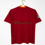 Camiseta AS Roma 2000/01 Primera Equipación Retro Rojo