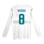 Camiseta KROOS 8 Real Madrid Primera Equipación Retro 2017/18 ML