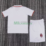 Camiseta AC Milan Segunda Equipación Retro 1993/94 Blanco Niño Kit