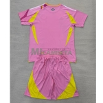Camiseta Escocia Segunda Equipación la EURO Femenina 2025 Niño Kit Rosa