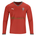 Camiseta Portugal Primera Equipación Mundial 2026 ML Rojo