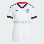 Camiseta México Segunda Equipación Mundial 2026 Blanco Mujer
