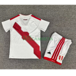 Camiseta Perú Primera Equipación Mundial 2026 Blanco Niño Kit