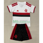 Camiseta Flamengo Segunda Equipación 2026/2027 Blanco Niño Kit