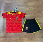 Camiseta Bélgica Primera Equipación Mundial 2026 Rojo Niño Kit