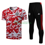 Camiseta de Entrenamiento Manchester United 2021/2022 Rojo/Blanco