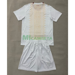 Camiseta Marruecos Segunda Equipación Mundial 2026 Blanco/Oro Niño Kit