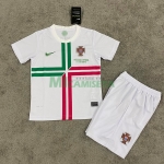 Camiseta Portugal Segunda Equipación Retro 2012 Niño Kit