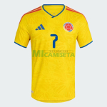 Camiseta Luis Días 7 Colombia Primera Equipación 2026 Amarillo