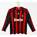 Camiseta AC Milan Primera Equipación Retro 2008/09 ML Rojo/Negro