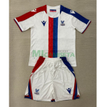 Camiseta Crystal Palace FC Segunda Equipación 2025/2026 Blanco/Azul/Rojo Niño Kit