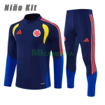 Sudadera de Entrenamiento Colombia 2026 Niño Kit Azul Marino