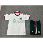 Camiseta México Segunda Equipación Mundial 2026 Blanco Niño Kit
