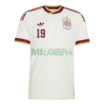 Camiseta Lamine Yamal 19 España Segunda Equipación Mundial 2026 Blanco/Rojo