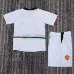 Camiseta Manchester United Segunda Equipación Retro 2002/03 Blanco Niño Kit