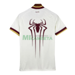 Camiseta España Mundial 2026 x Spiderman Segunda Equipación Blanco 2 Estrellas