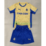 Camiseta Olympique Marsella Cuarta Equipación 2025/2026 Oro/Azul Niño Kit