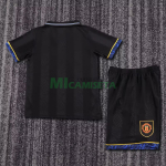 Camiseta Manchester United Primera Equipación Retro 1993/94 Negro Niño Kit