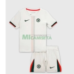 Camiseta Chelsea Segunda Equipación 2025/2026 Blanco Niño Kit