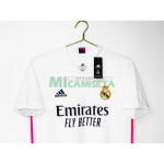 Camiseta Real Madrid Primera Equipación Retro 2020/21 Blanco (EDICIÓN JUGADOR)