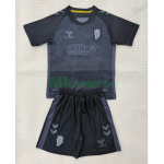 Camiseta Sunderland AFC Tercera Equipación 2025/2026 Negro Niño Kit