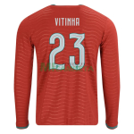 Camiseta Vitinha 23 Portugal Primera Equipación 2026 ML Rojo
