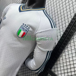 Camiseta Italia Segunda Equipación Mundial 2026 ML Blanco (EDICIÓN JUGADOR)